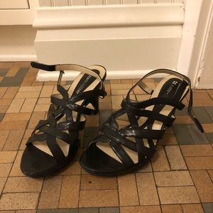 Naturalizer black strappy heels